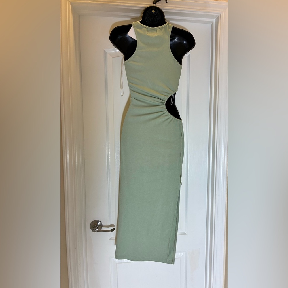 Princess Polly Green CutOut Maxi Dress Size Small #D12